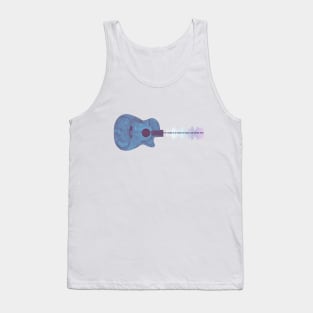 Dave Matthews Guitar Lyrics Tank Top